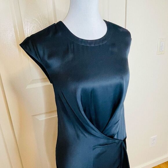 AllSaints Breeze Dress Indigo Blue Size 0 - Picture 5 of 12